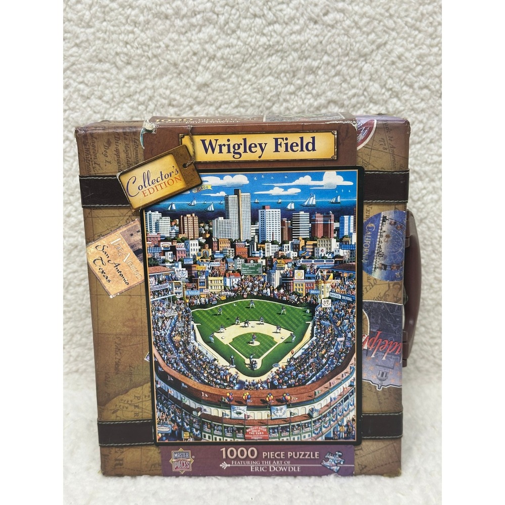 MasterPieces Puzzle Wrigley Field Eric Dowdle Suitcase Box 1000pc 45098